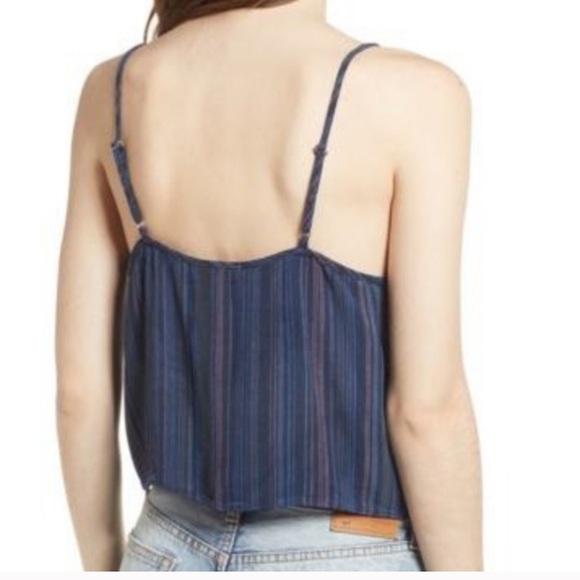 Ten Sixty Sherman Navy Striped Tie Front Tank - Picture 2 of 4